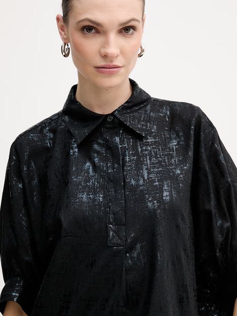 Silvian Heach bluzka z dodatkiem lnu SILIA