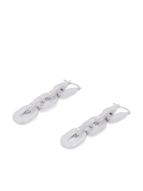 Jil Sander chain-link drop earrings - Grey - zdjęcie produktu nr 2