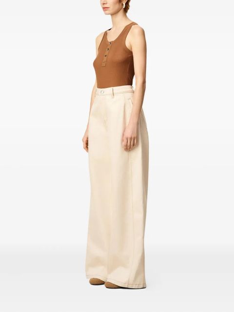 AMI Paris cotton super wide-leg jeans - Neutrals