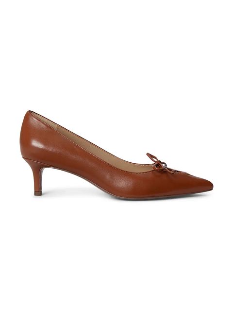 Lauren Ralph Lauren szpilki skórzane Adrienne - zdjęcie produktu nr 2