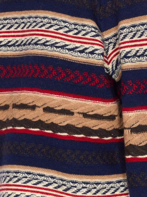 Guest In Residence striped fringed sweater - Blue - zdjęcie produktu nr 2