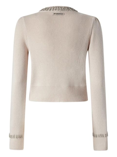 PINKO embellished-cuff cardigan - Neutrals - zdjęcie produktu nr 2