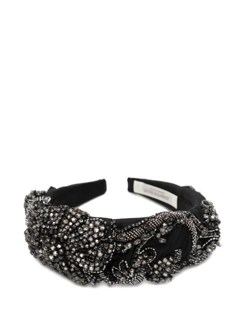 Jennifer Behr crystal-embellished headband - Black