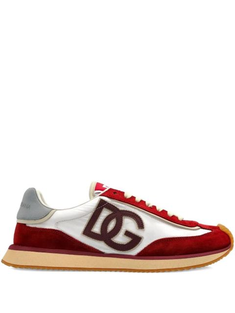 Dolce & Gabbana DG logo suede trainers - Red - zdjęcie produktu nr 1