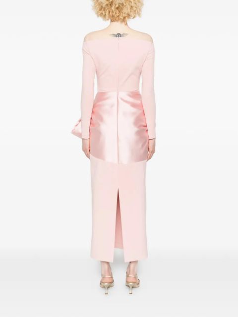 Solace London Rhianne long-sleeve maxi dress - Pink