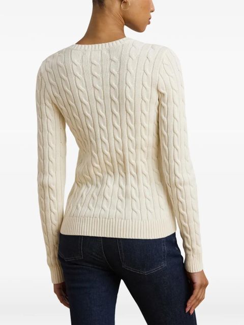 Lauren Ralph Lauren cable-knit buttoned sweater - Neutrals