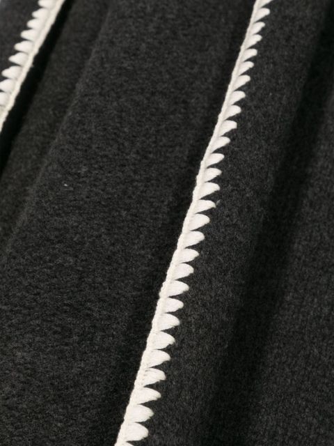 TOTEME mélange wool-blend scarf - Grey - zdjęcie produktu nr 2