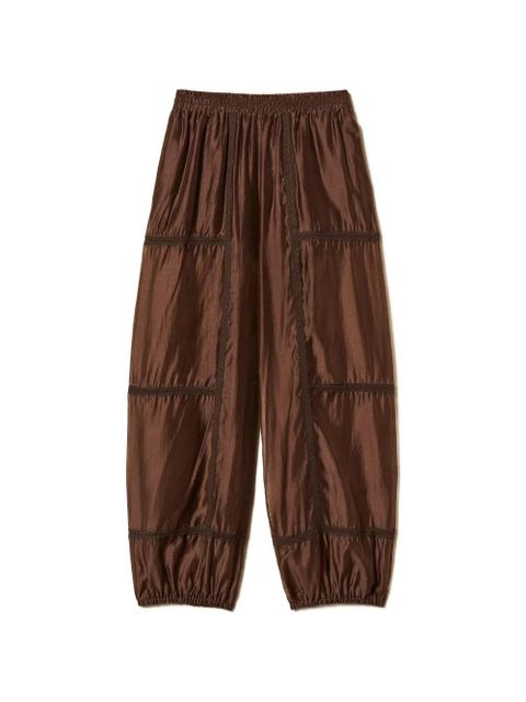 TWINSET elastic-waistband trousers - Brown - zdjęcie produktu nr 1