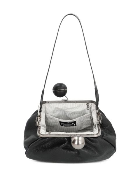 Weekend Max Mara ball-embellished frame clutch bag - Black