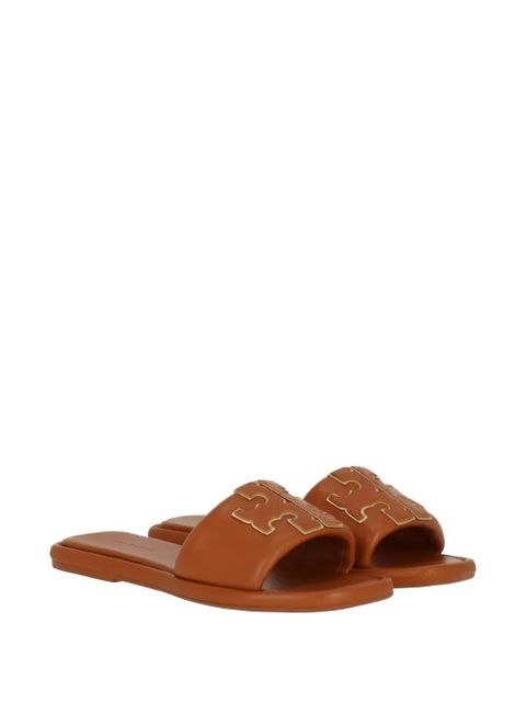 Tory Burch Double T Sport slides - Brown - zdjęcie produktu nr 2