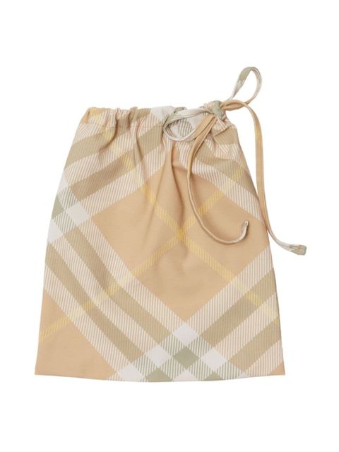 Burberry checked triangle bikini top - Neutrals
