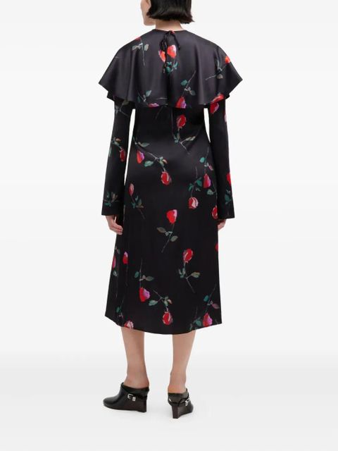 GANNI ruffled floral dress - Black - zdjęcie produktu nr 2