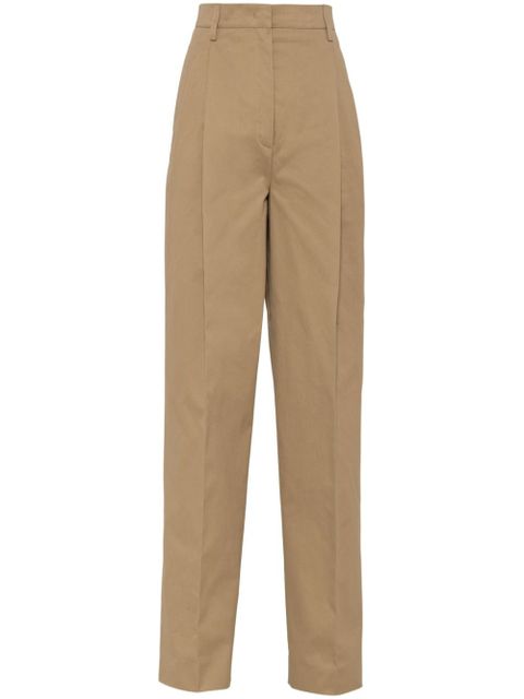 Prada cotton trousers - Neutrals - zdjęcie produktu nr 1