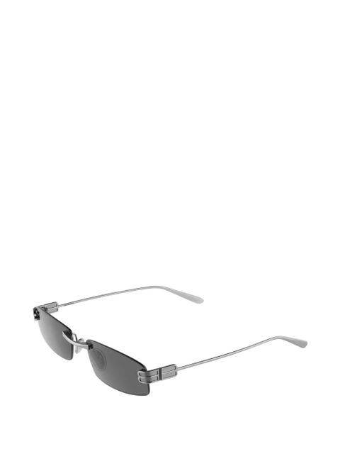 Balenciaga Gossip rectangle-frame sunglasses - Silver