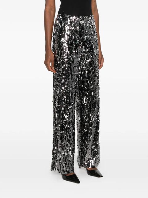 Weekend Max Mara sequin-embellished trousers - Black