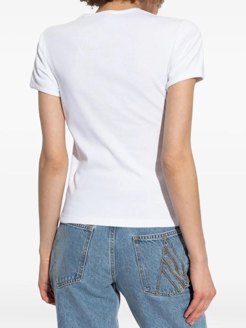 Coperni twist-detail short-sleeve top - White