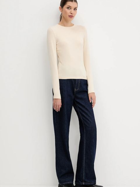 Guess Jeans longsleeve damski kolor beżowy W4YI22 J1314 - zdjęcie produktu nr 2