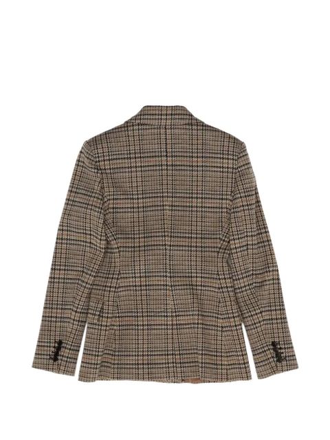 Max Mara double-breasted check blazer - Neutrals - zdjęcie produktu nr 2