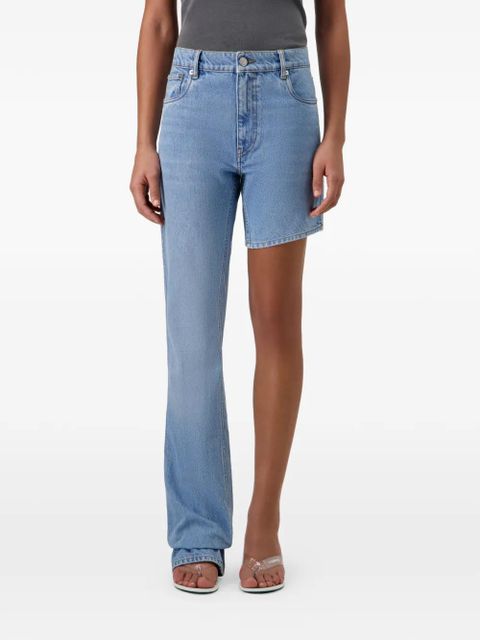 Coperni One-leg Boyfriend asymmetric jeans - Blue