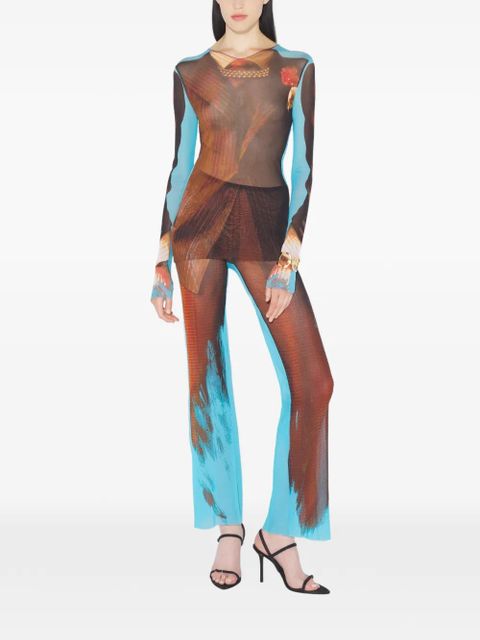 Jean Paul Gaultier Re-editionlong-sleeves top - Brown