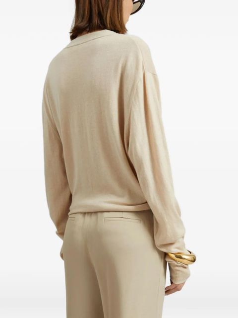 The Frankie Shop button V-neck cardigan - Neutrals