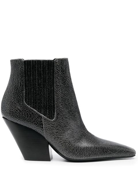 Casadei Anastasia 80mm leather boots - Black - zdjęcie produktu nr 1