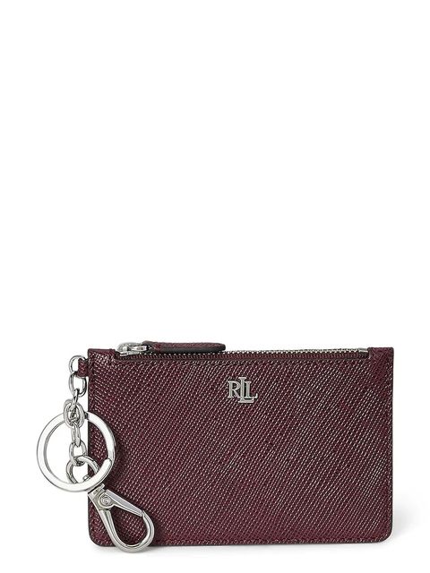 Lauren Ralph Lauren portfel skórzany damski kolor bordowy 432966789 - zdjęcie produktu nr 1