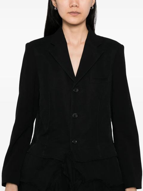 Comme Des Garçons asymmetric hem blazer - Black