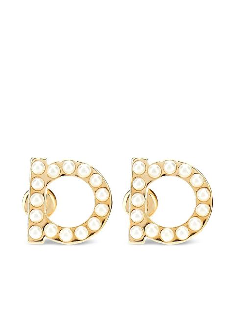 Ferragamo embellished Gancio earrings - Metallic - zdjęcie produktu nr 1