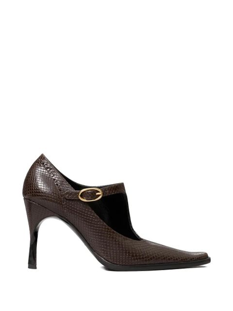 Tory Burch twisted-heel monk strap pumps - Brown - zdjęcie produktu nr 1