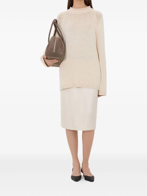 LouLou de Saison raglan-sleeve ribbed sweater - Neutrals - zdjęcie produktu nr 2