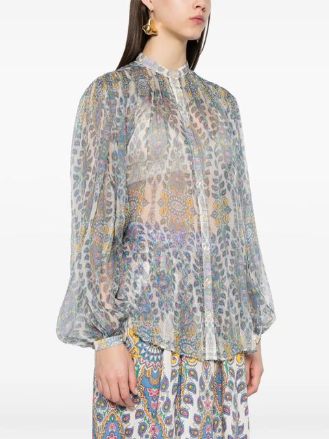 ETRO paisley blouse - Grey