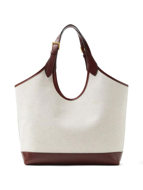 Versace Rivière large canvas tote - Neutrals