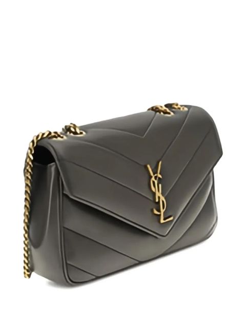 Saint Laurent small Loulou shoulder bag - Grey - zdjęcie produktu nr 2