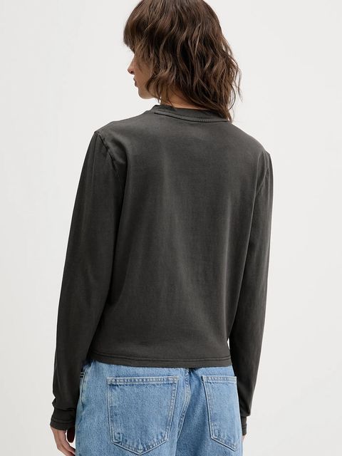 Dickies longsleeve bawełniany kolor szary DK0A87Q6