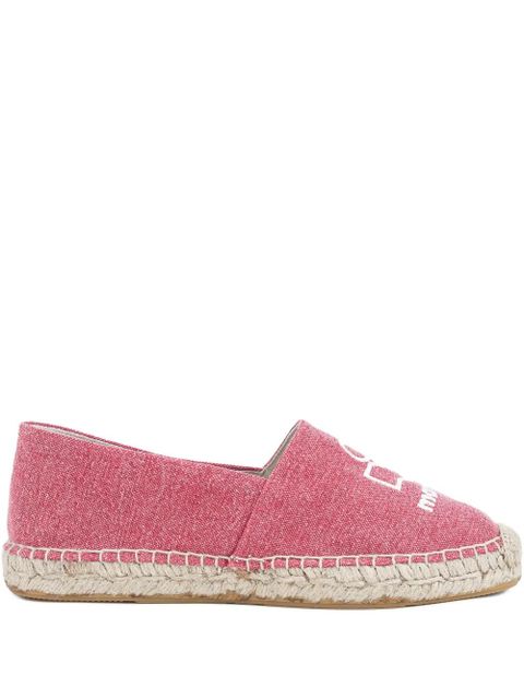 ISABEL MARANT Canae logo-embroidered flat espadrilles - Pink - zdjęcie produktu nr 1