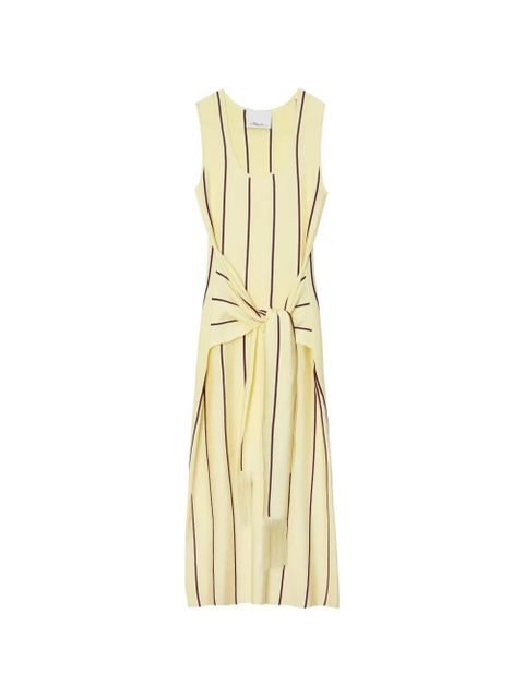 3.1 Phillip Lim striped tie-waist midi dress - Yellow - zdjęcie produktu nr 1