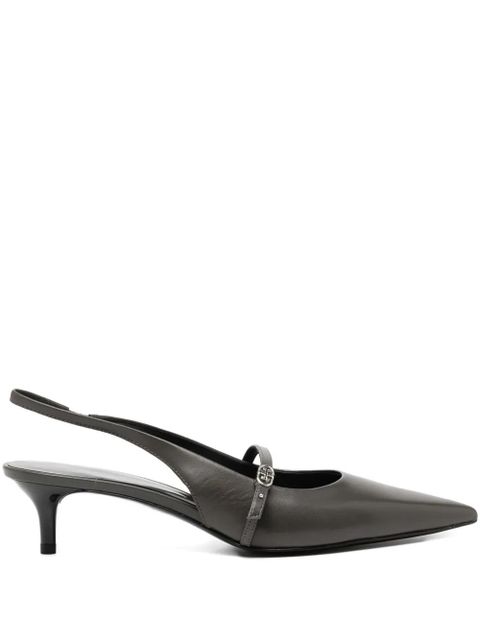 Tory Burch 45mm logo-buckle pumps - Grey - zdjęcie produktu nr 1