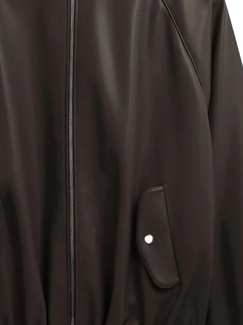 The Frankie Shop elasticated-trim bomber jacket - Brown - zdjęcie produktu nr 2