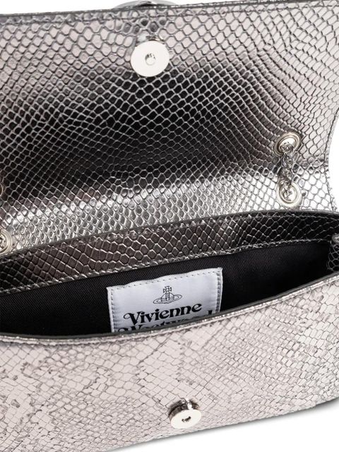 Vivienne Westwood Orb-plaque cross body bag - Silver