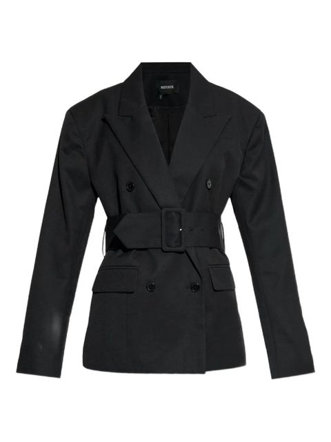 ROTATE BIRGER CHRISTENSEN belted double-breasted blazer - Black - zdjęcie produktu nr 1