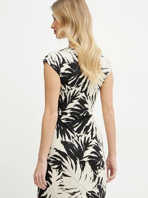 Morgan sukienka RAROSA kolor czarny mini prosta RAROSA