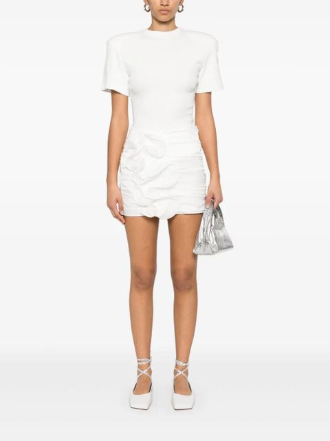 Magda Butrym fine-ribbed bodysuit - White - zdjęcie produktu nr 2