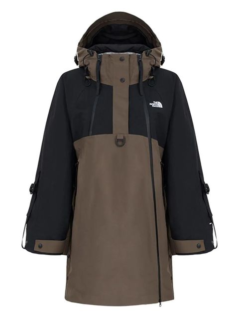 The North Face panelled-design hooded cape coat - Brown - zdjęcie produktu nr 1