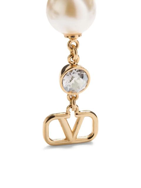 Valentino Garavani VLogo Signature drop earrings - Gold