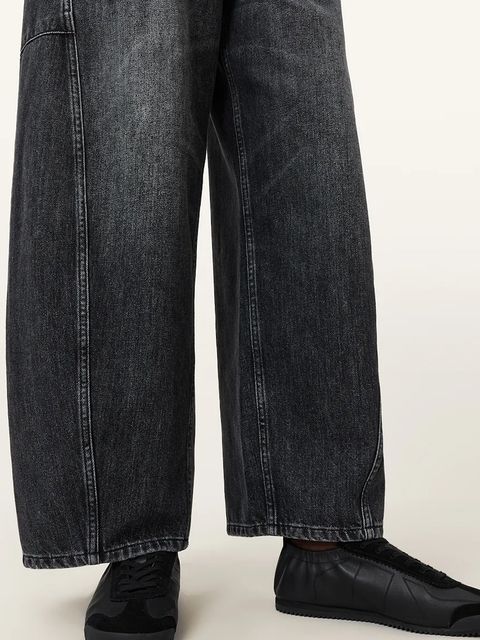 AllSaints sneakersy skórzane Kenny Runner damskie kolor czarny W116FC