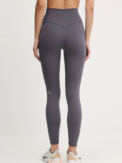 adidas Performance legginsy treningowe damskie kolor szary gładkie KT3285