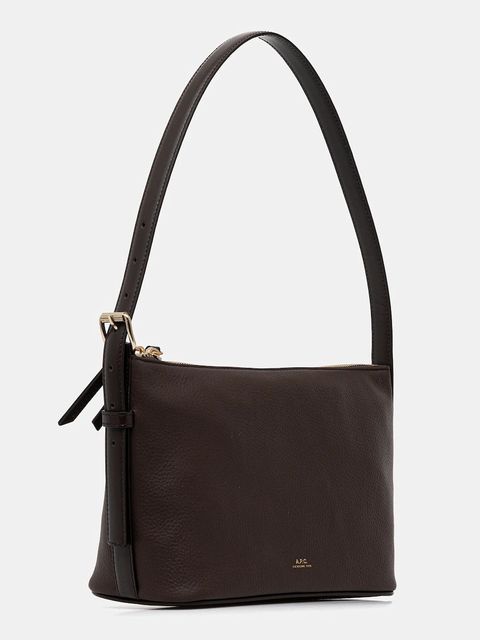 A.P.C. torebka bawełniana Sac Vera Shoulder kolor brązowy PXCBL.F61974 - zdjęcie produktu nr 2