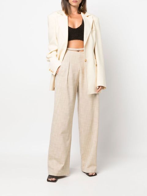 Cult Gaia cut-out wide-leg trousers - Neutrals - zdjęcie produktu nr 2