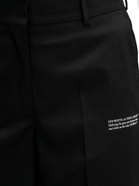 Off-White wide-leg trousers - Black